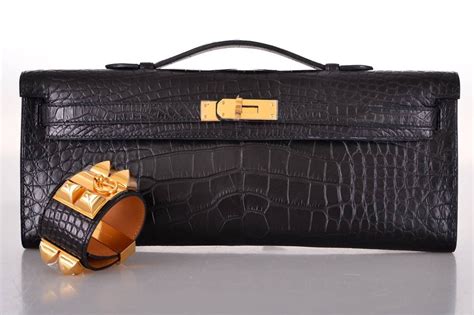 hermes black crocodile clutch poshmark|hermes shoes sale.